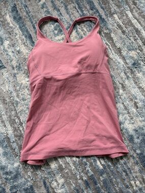 Stori Crossback Tank Top in Dusty Rose